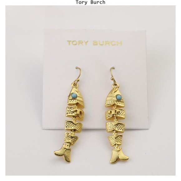 Tory Burch Roxanne Circle Stud Earrings Rolled Brass/Pale  Tory Burch Earrings(Brand New)